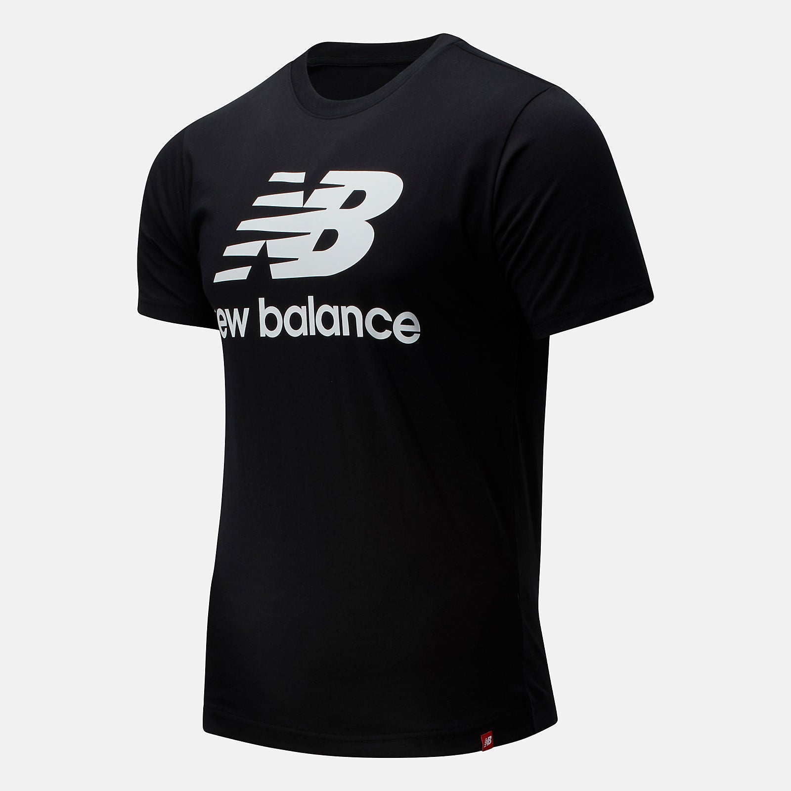 Black Essentials Stacked Logo Tee / New Balance Men