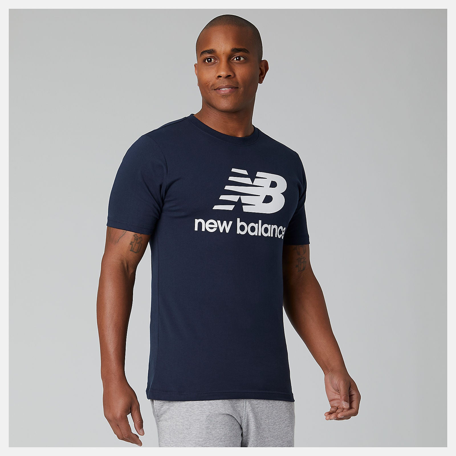 Eclipse Essentials Stacked Logo Tee / New Balance Men
