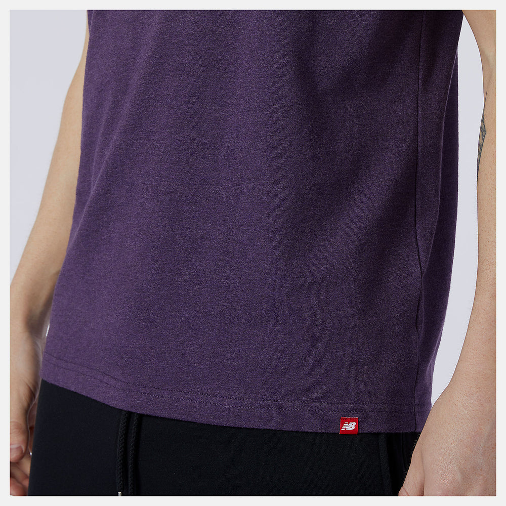Prism Purple Essentials Stacked Logo Tee / New Balance Men