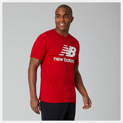 Team Red Essentials Stacked Logo Tee / New Balance Men