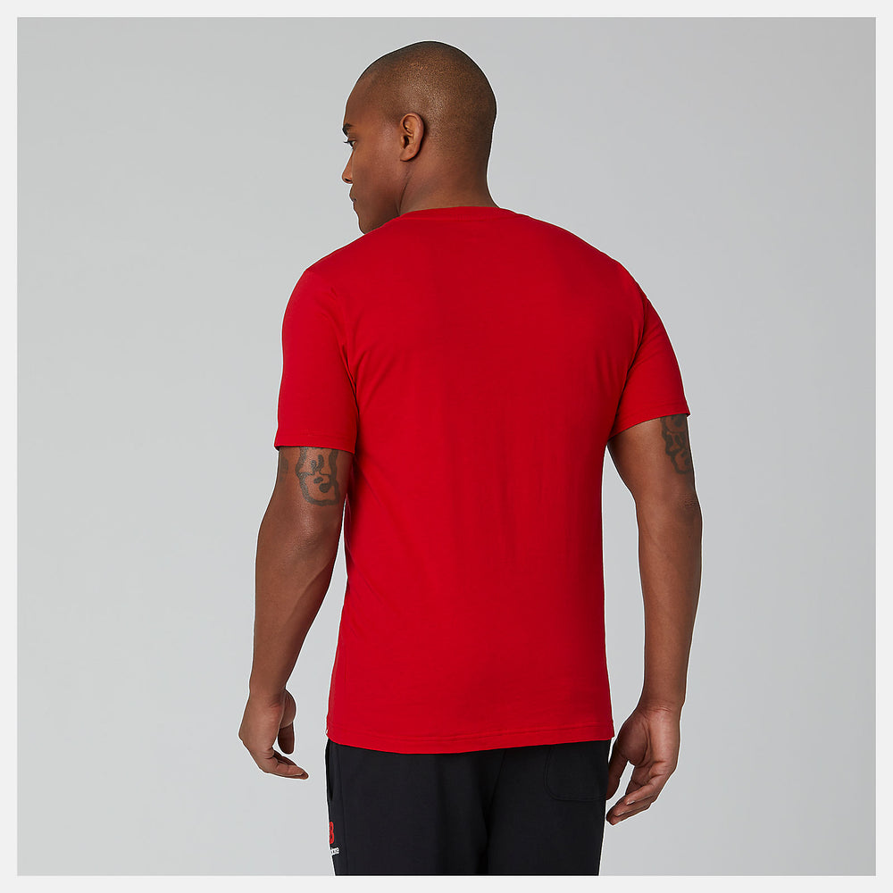 Team Red Essentials Stacked Logo Tee / New Balance Men