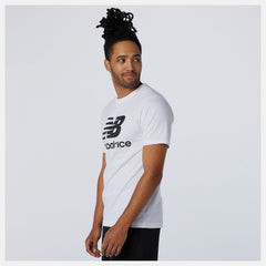 White Essentials Stacked Logo Tee / New Balance Men