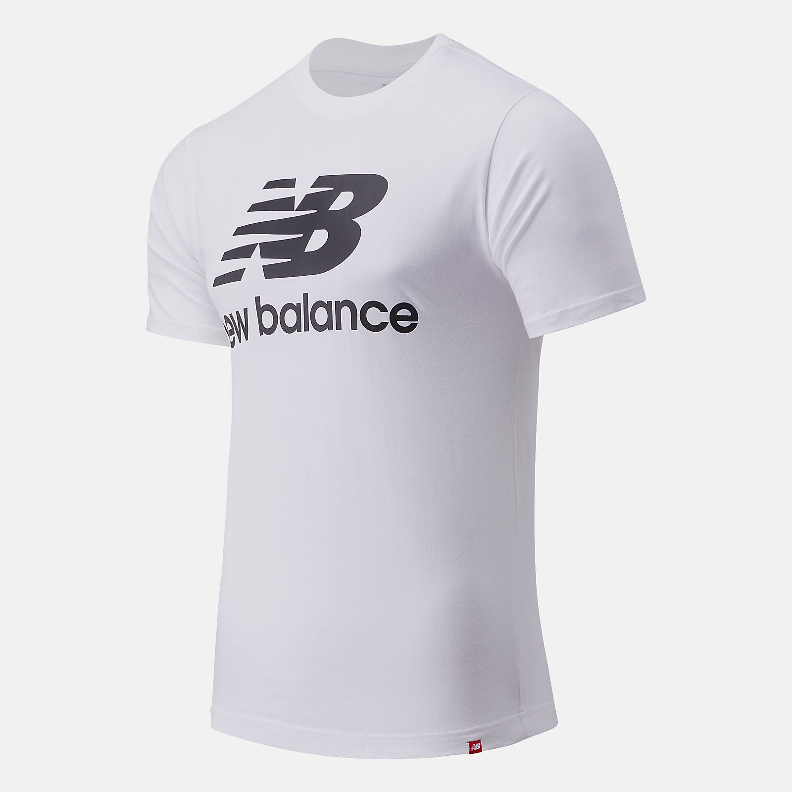 White Essentials Stacked Logo Tee / New Balance Men