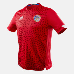 White Costa Rica Home Short Sleeve Jersey / New Balance Men