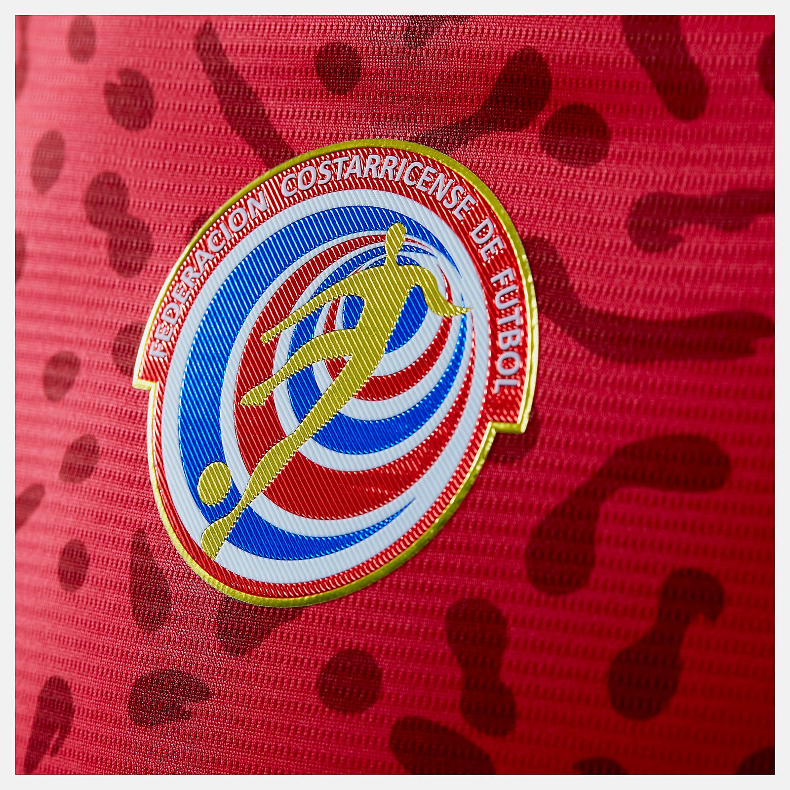 White Costa Rica Home Short Sleeve Jersey / New Balance Men