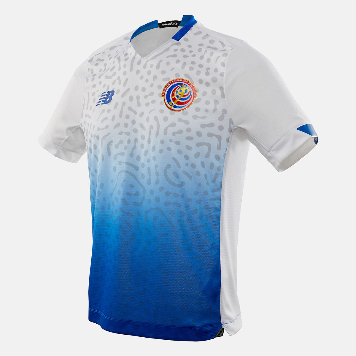 White Costa Rica Away Short Sleeve Jersey / New Balance Men