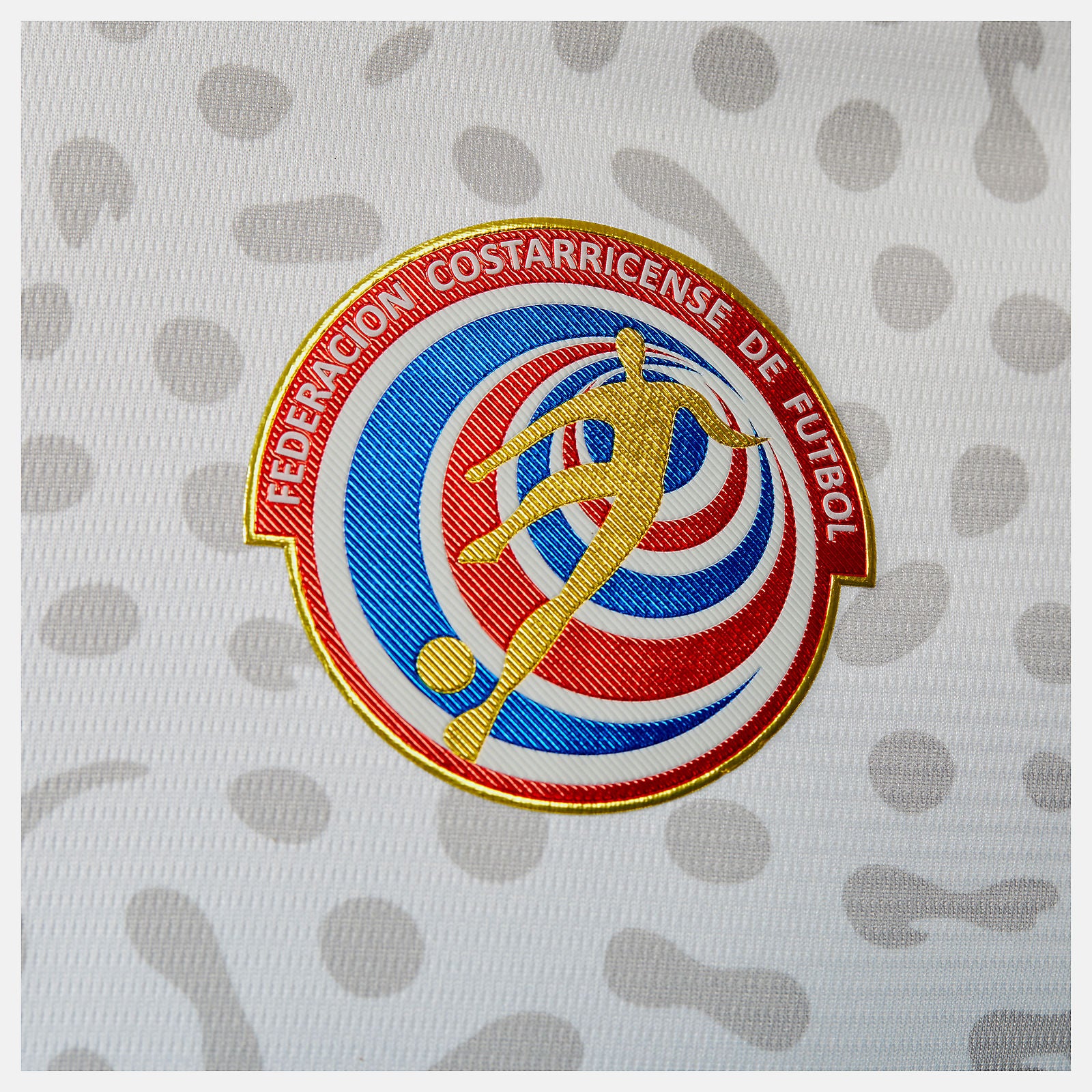 White Costa Rica Away Short Sleeve Jersey / New Balance Men