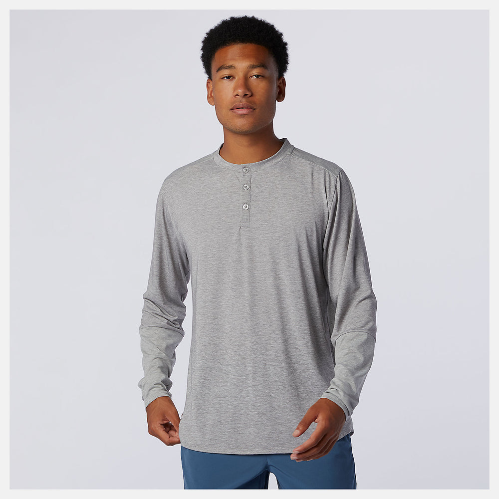 Athletic Grey Fortitech Henley / New Balance Men