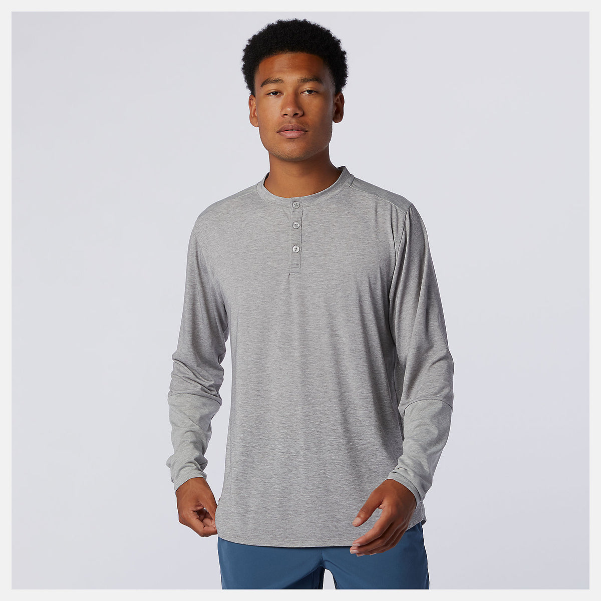 Athletic Grey Fortitech Henley / New Balance Men
