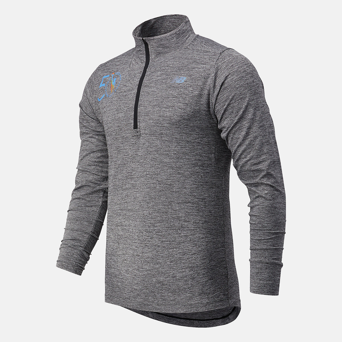 Black Heather NYC Marathon Fortitech Quarter Zip / New Balance Men