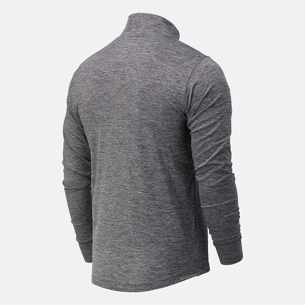 Black Heather NYC Marathon Fortitech Quarter Zip / New Balance Men
