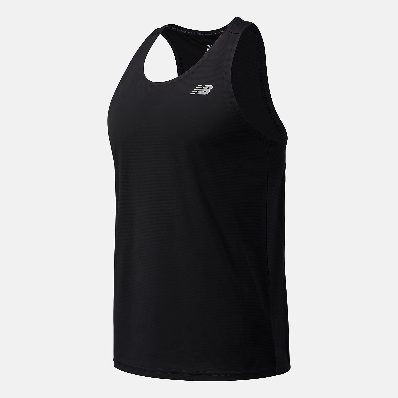 Black Accelerate Singlet / New Balance Men