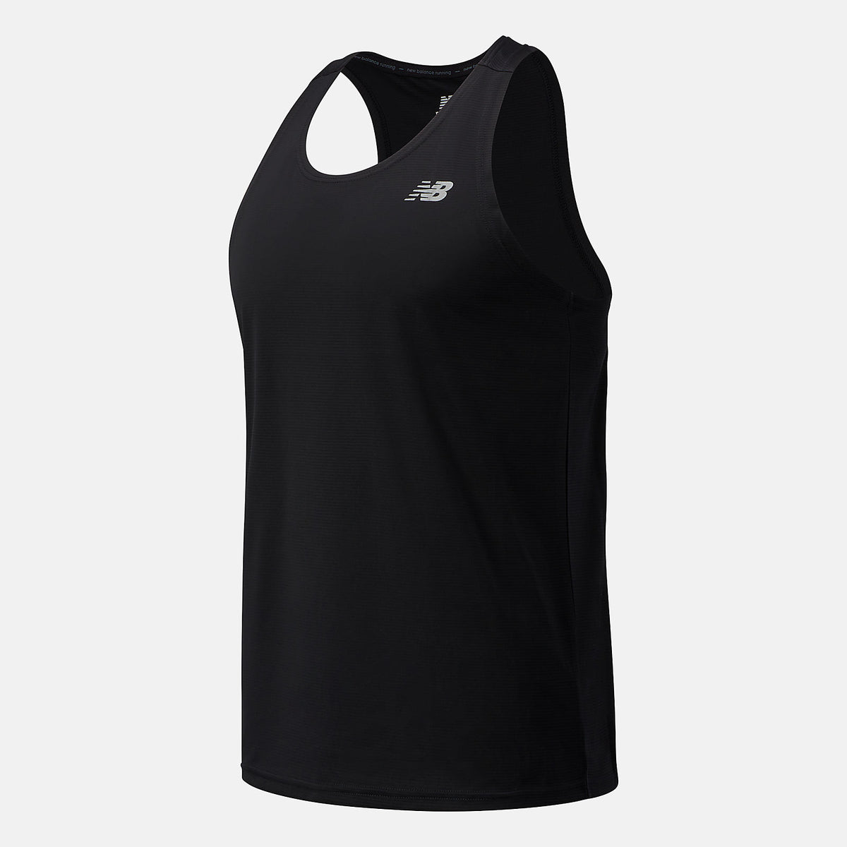 Black Accelerate Singlet / New Balance Men