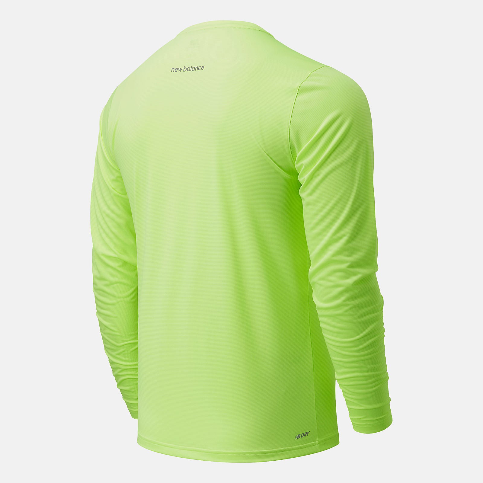 Bleached Lime Glo Accelerate Long Sleeve / New Balance Men