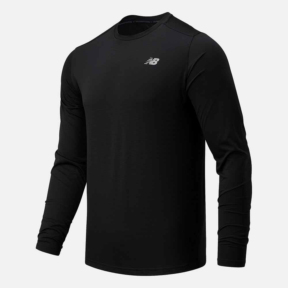 Black Accelerate Long Sleeve / New Balance Men