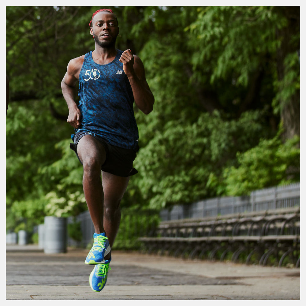 Rogue Wave NYC Marathon Printed Impact Run Singlet / New Balance Men