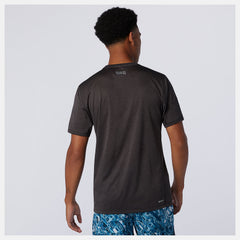 Black Heather NYC Marathon Impact Run Short Sleeve / New Balance Men