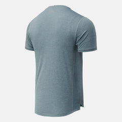 Light Slate NYC Marathon Impact Run Short Sleeve / New Balance Men