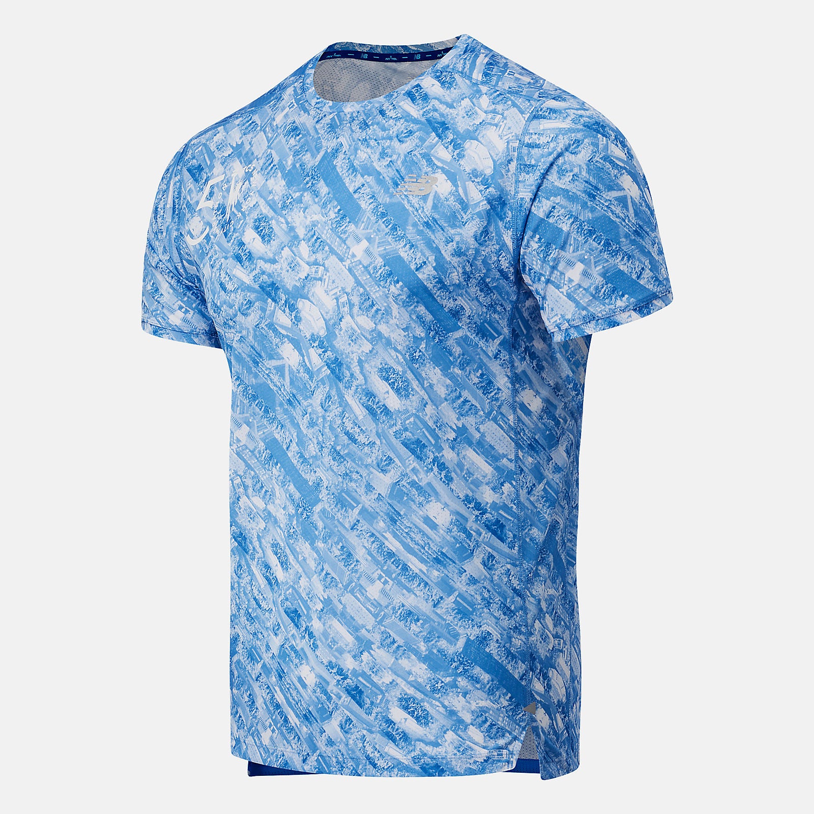 Faded Cobalt NYC Marathon Printed Impact Run Short Sleeve / New Balance Men