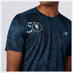 Rogue Wave NYC Marathon Printed Impact Run Short Sleeve / New Balance Men