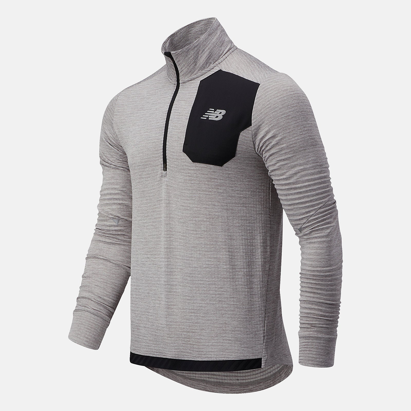 Athletic Grey NB Heat Grid Half Zip / New Balance Men