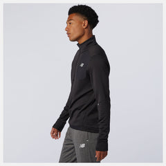 Black NB Heat Grid Half Zip / New Balance Men