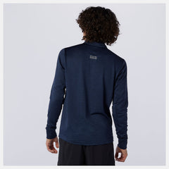 Eclipse Heather NB Heat Grid Half Zip / New Balance Men