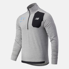 Athletic Grey NYC Marathon Impact Run Grid Back Half Zip / New Balance Men