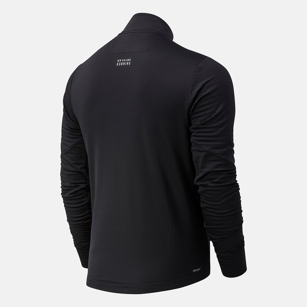Black NYC Marathon Impact Run Grid Back Half Zip / New Balance Men