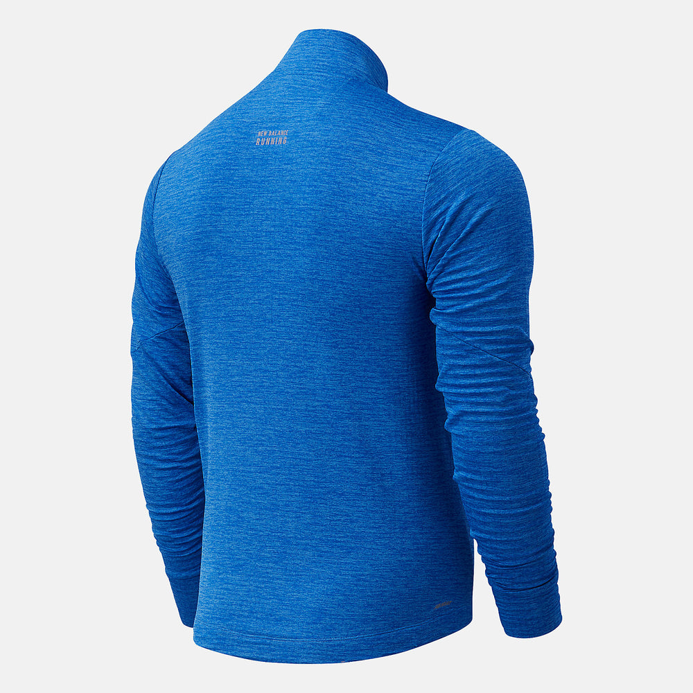 Faded Cobalt NYC Marathon Impact Run Grid Back Half Zip / New Balance Men