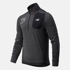 Heather Charcoal NYC Marathon Impact Run Grid Back Half Zip / New Balance Men