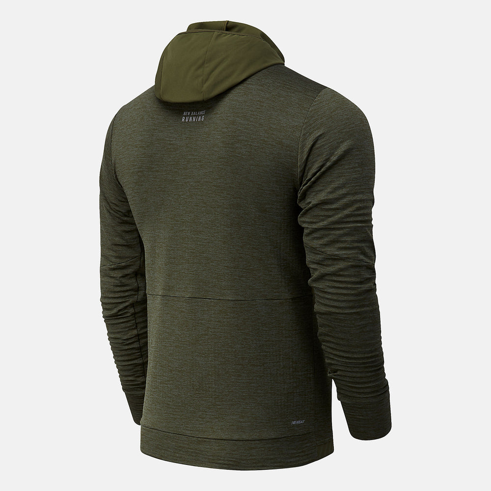 Oak Leaf Green NYC Marathon Impact Run Grid Back Hoodie / New Balance Men