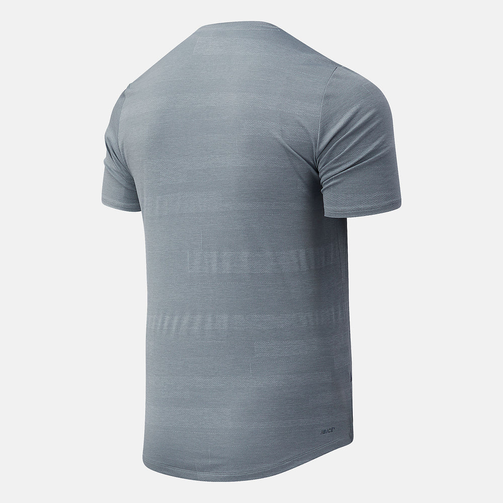 Athletic Grey NYC Marathon Q Speed Fuel Jacquard Short Sleeve / New Balance Men