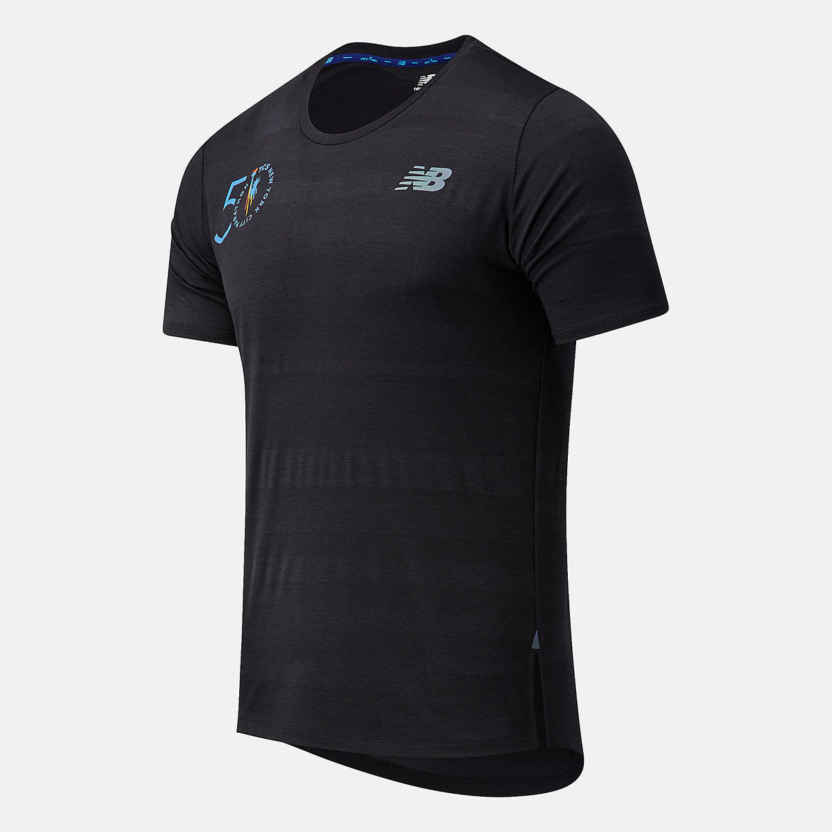 Black NYC Marathon Q Speed Fuel Jacquard Short Sleeve / New Balance Men