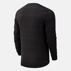 Black Heather NYC Marathon Q Speed Fuel Jacquard Long Sleeve / New Balance Men