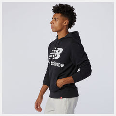 Black NB Essentials Stacked Logo Po Hoodie / New Balance Men