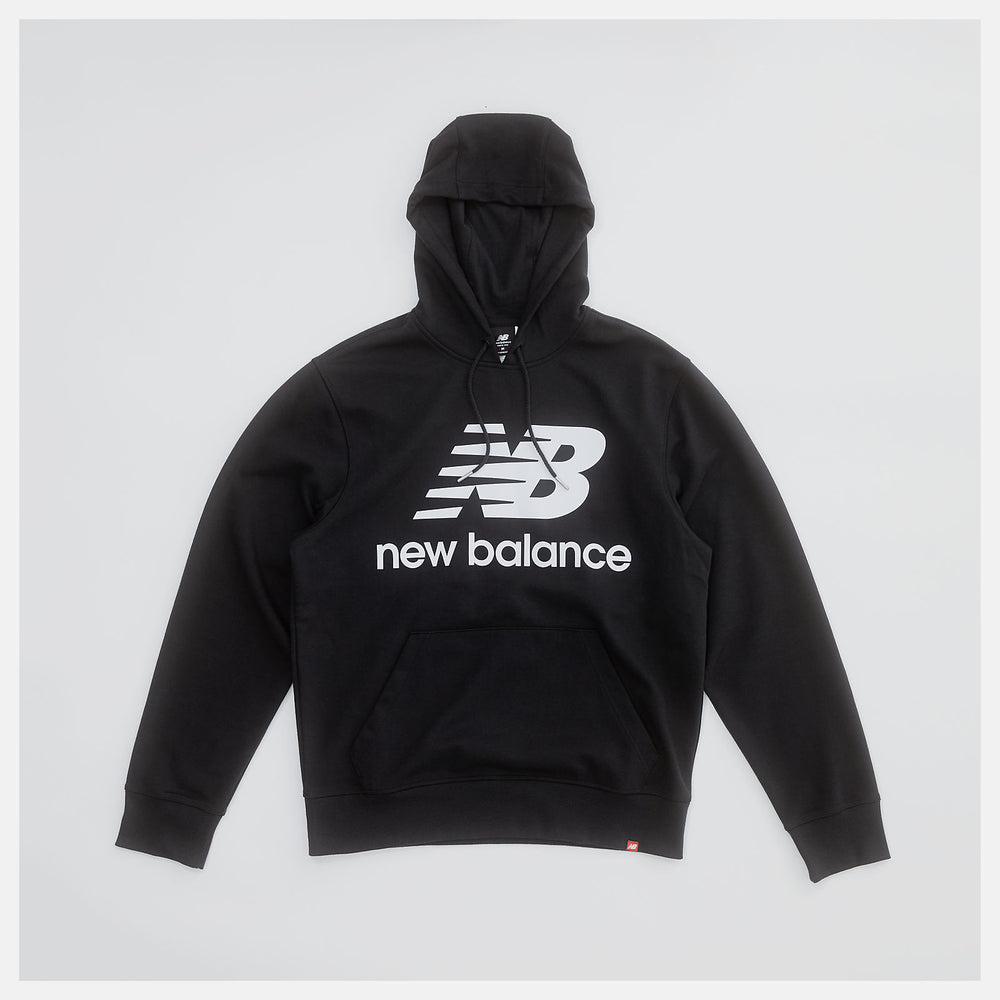 Black NB Essentials Stacked Logo Po Hoodie / New Balance Men