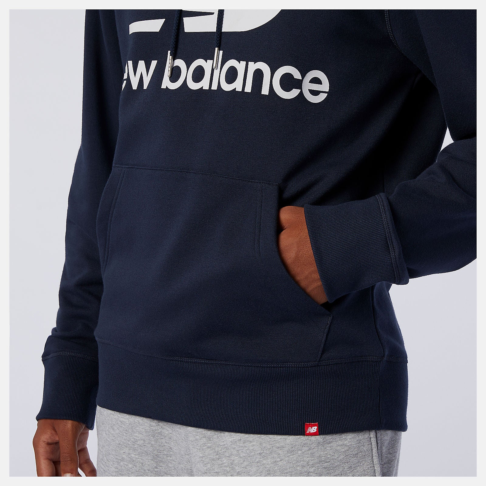 Eclipse NB Essentials Stacked Logo Po Hoodie / New Balance Men