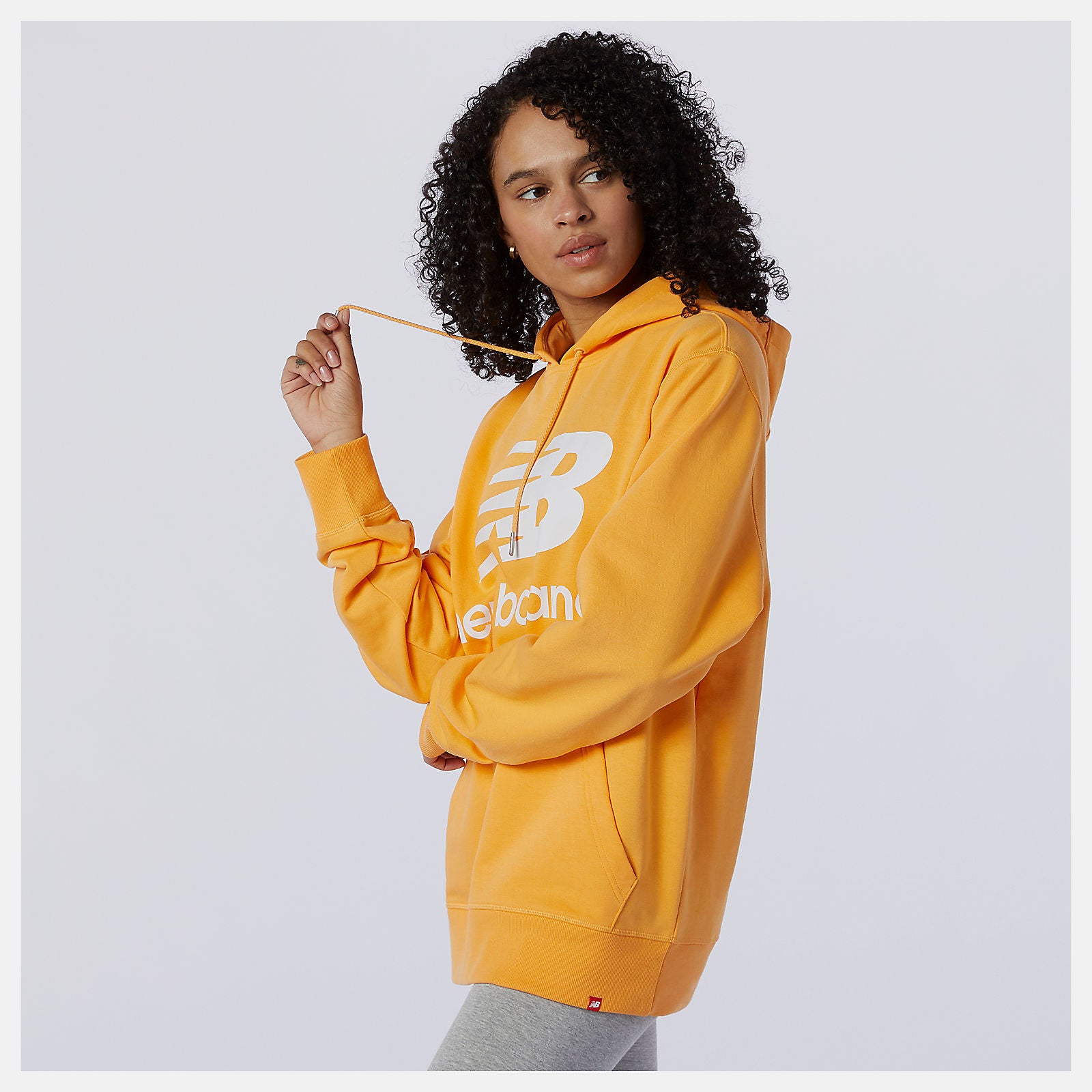 Habanero NB Essentials Stacked Logo Po Hoodie / New Balance Men