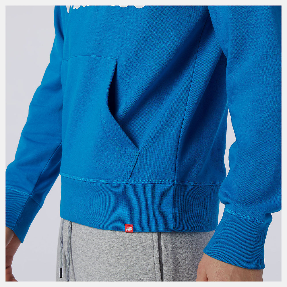 Wave Blue NB Essentials Stacked Logo Po Hoodie / New Balance Men