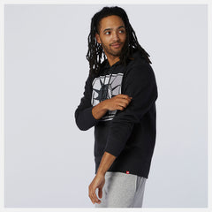 Black NYC Marathon Essentials Stacked Logo Po Hoodie / New Balance Men
