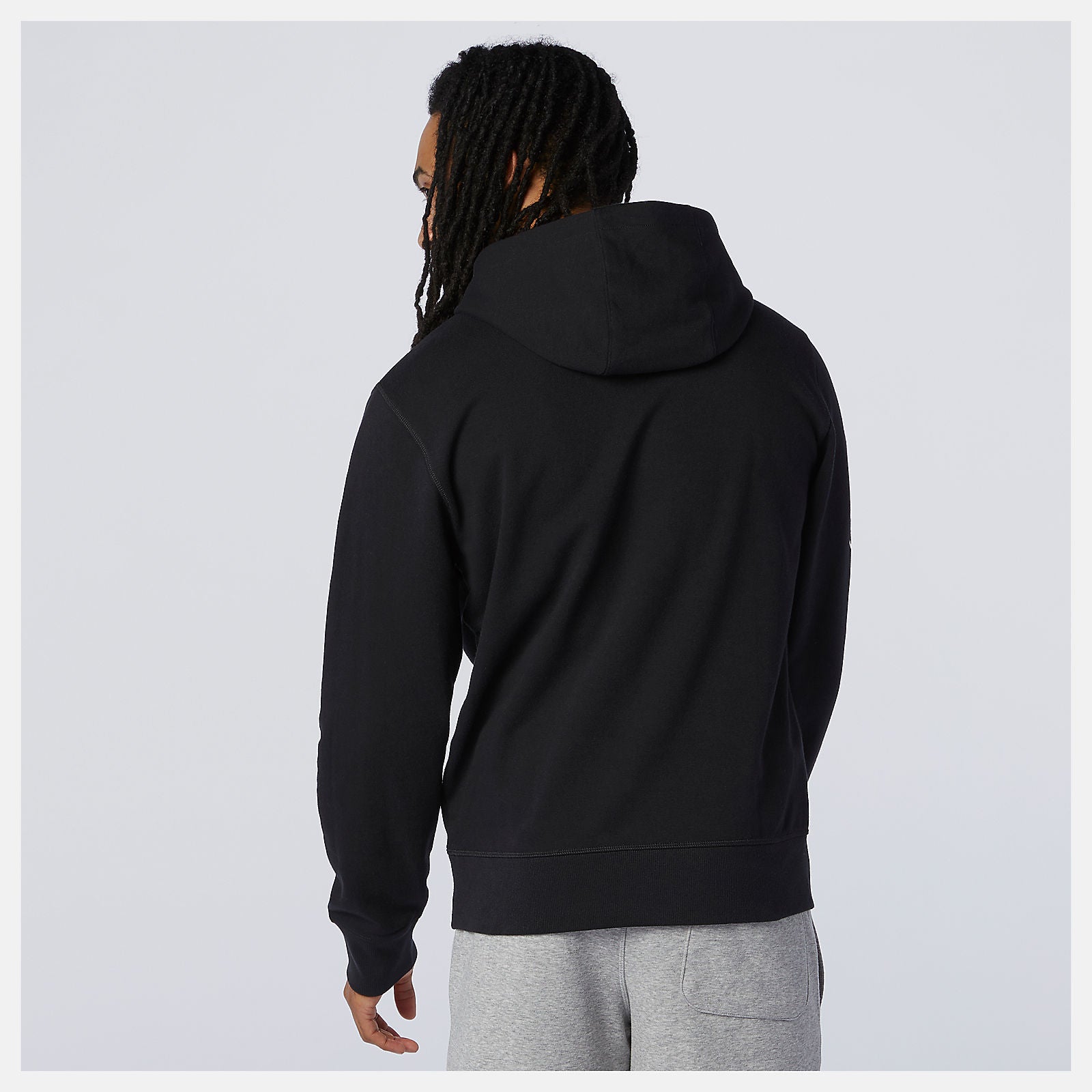 Black NYC Marathon Essentials Stacked Logo Po Hoodie / New Balance Men