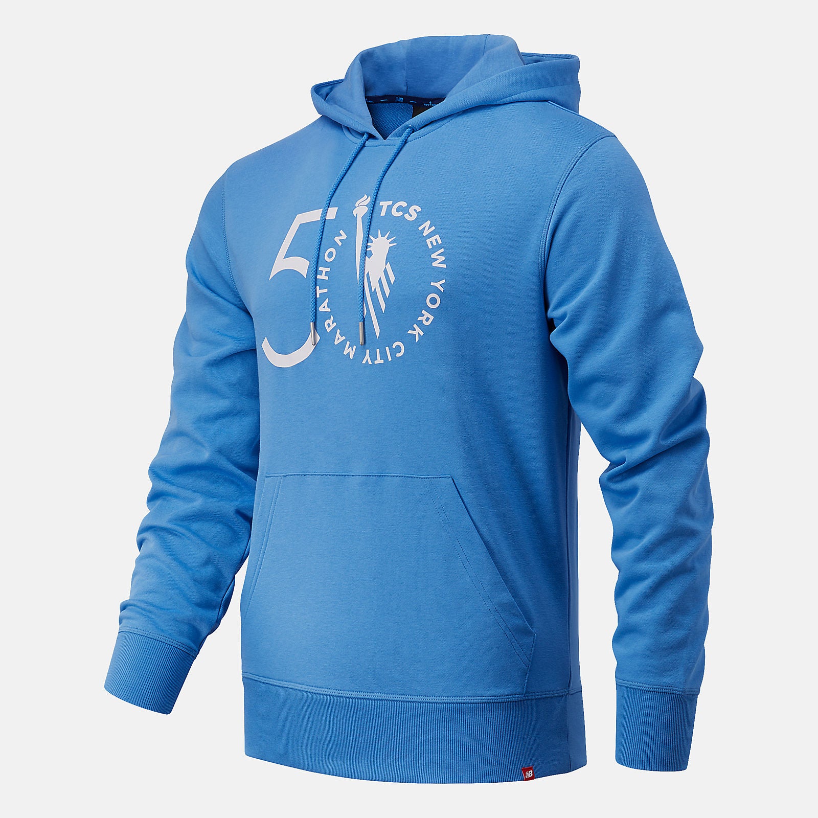 Faded Cobalt NYC Marathon Essentials Stacked Logo Po Hoodie / New Balance Men
