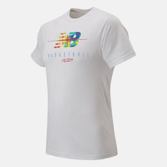 White NB Seismic Moment Tee / New Balance Men