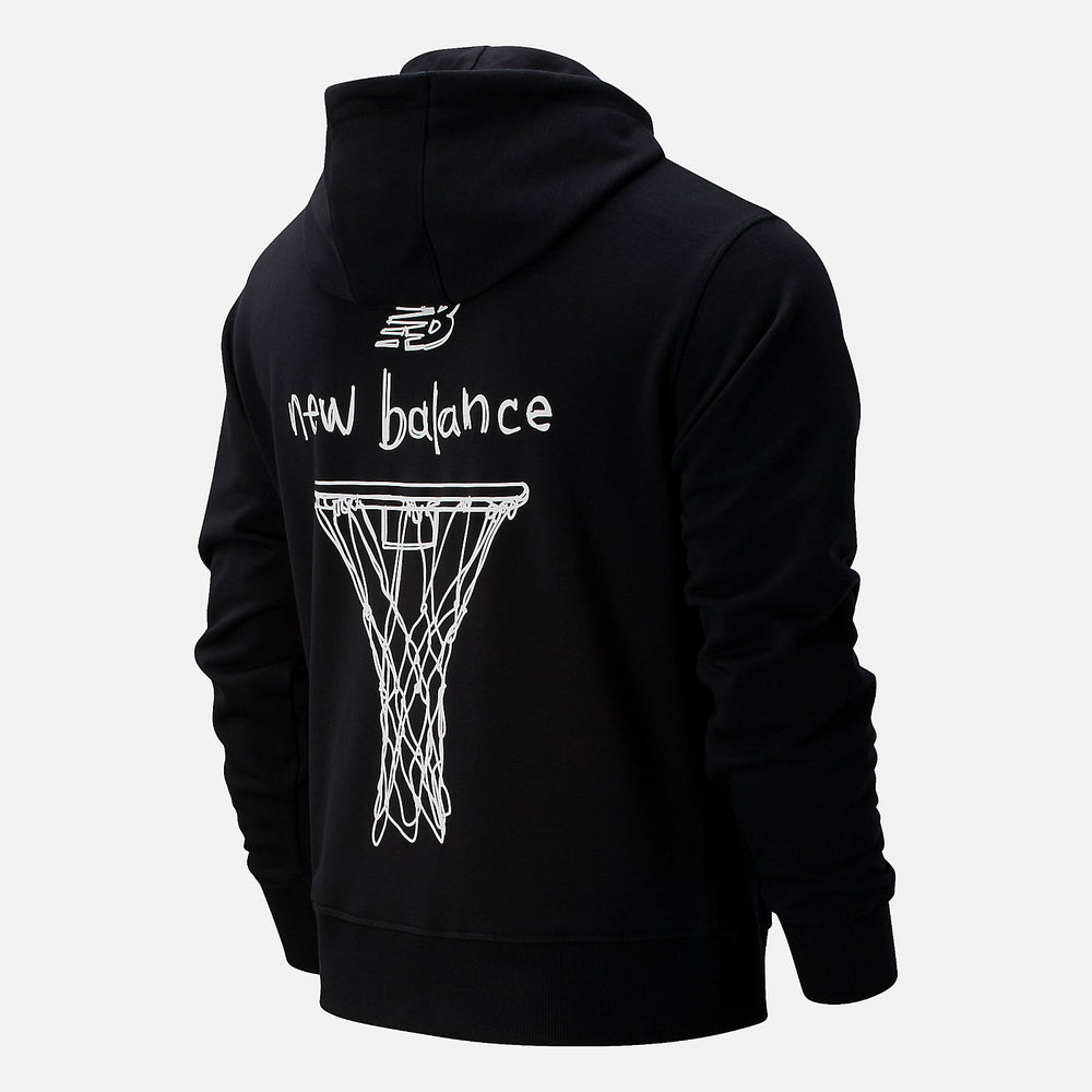 Black NB Swish Hoodie / New Balance Men