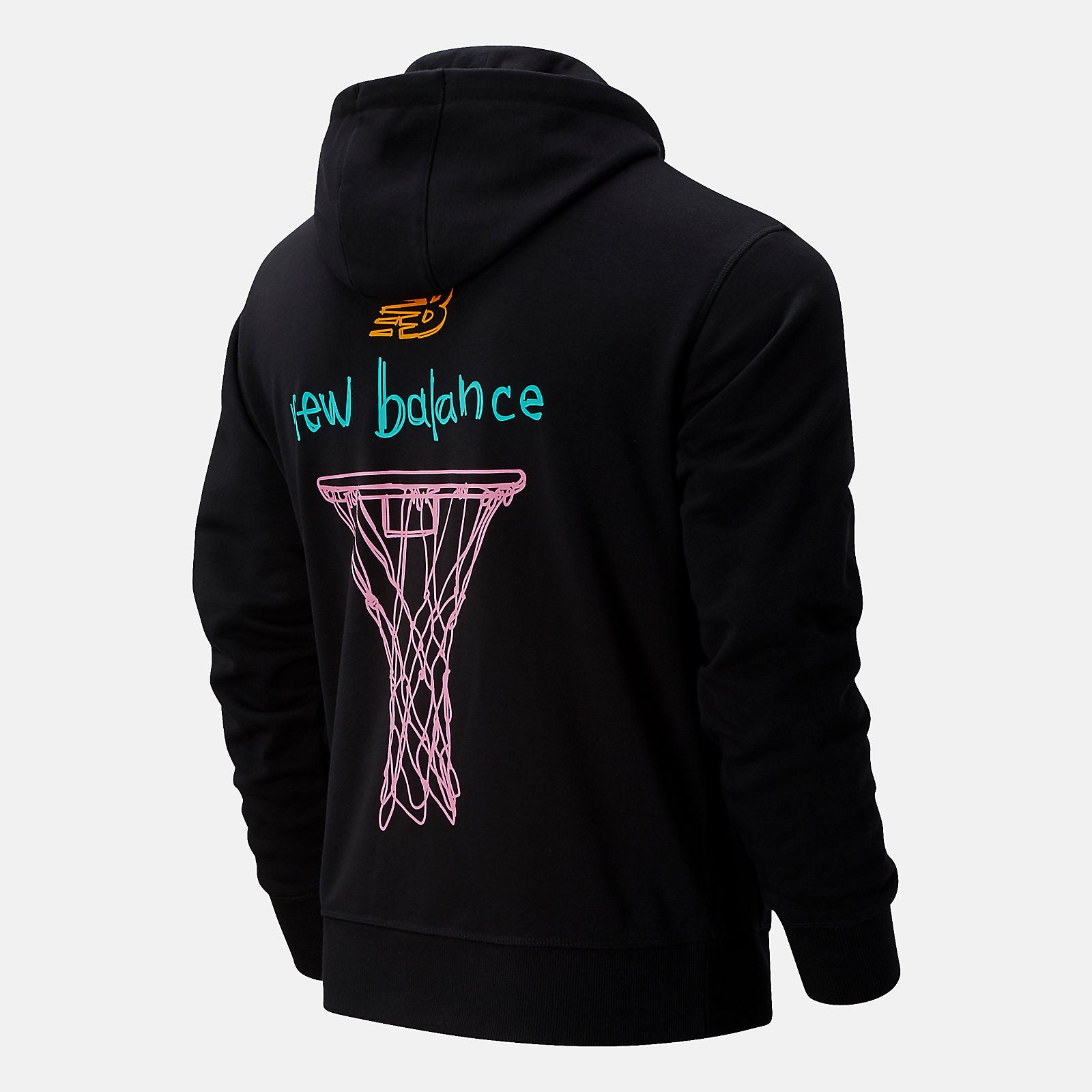 Black Multi NB Swish Hoodie / New Balance Men