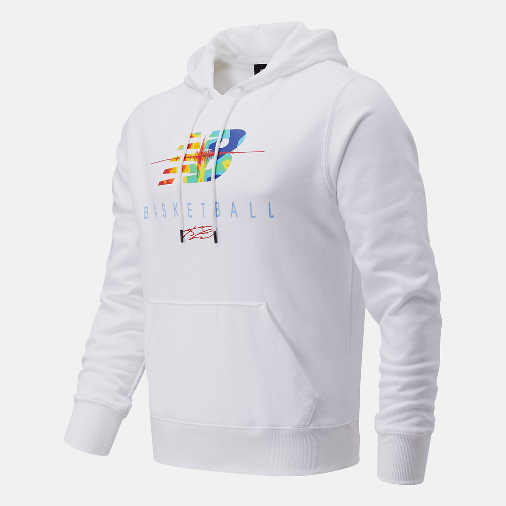 White NB Seismic Hoodie / New Balance Men