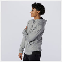 Athletic Grey Tenacity Fleece Pullover / New Balance Men