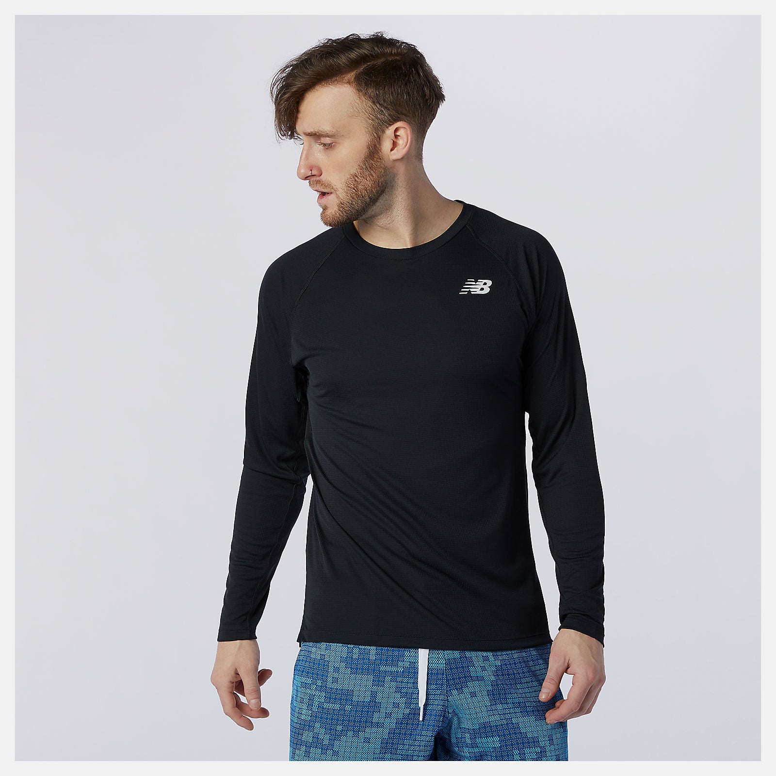 Black R.W.T. Tech Long Sleeve / New Balance Men
