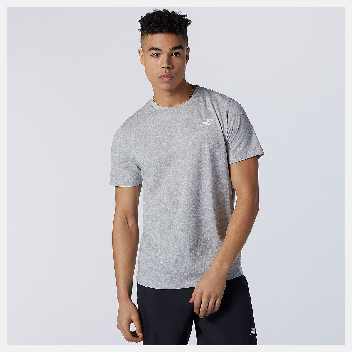 Athletic Grey Heathertech Tee / New Balance Men